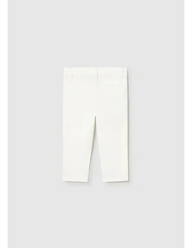 Pantalon chino sarga basico - Nata      