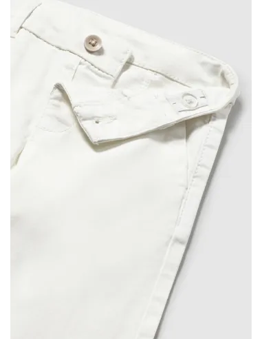 Pantalon chino sarga basico - Nata      