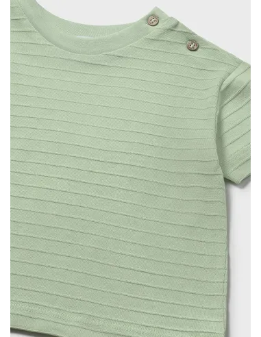 Camiseta m/c punto estructura - Matcha    