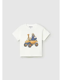 Camiseta m/c vehiculo - Nata      