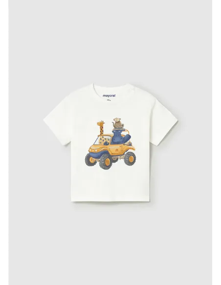 Camiseta m/c vehiculo - Nata      