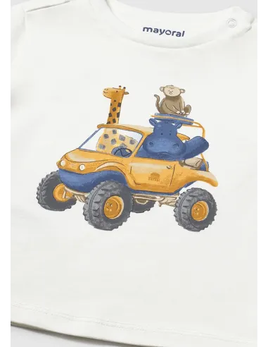 Camiseta m/c vehiculo - Nata      