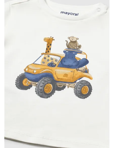 Camiseta m/c vehiculo - Nata      