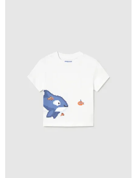 Camiseta m/c posicionada - Blanco    