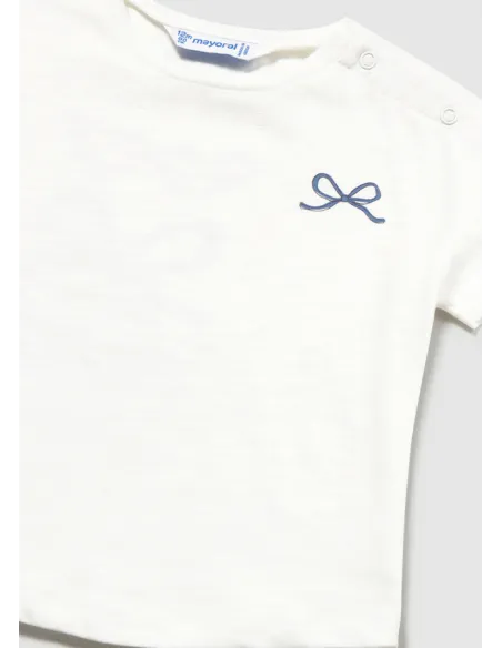 Camiseta m/c grafica espalda - Crudo     