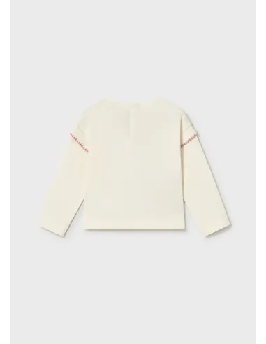 Camiseta m/l - Hueso-blus