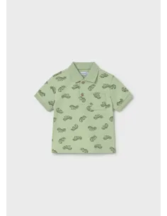 Polo m/c animal - Matcha    