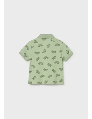 Polo m/c animal - Matcha    