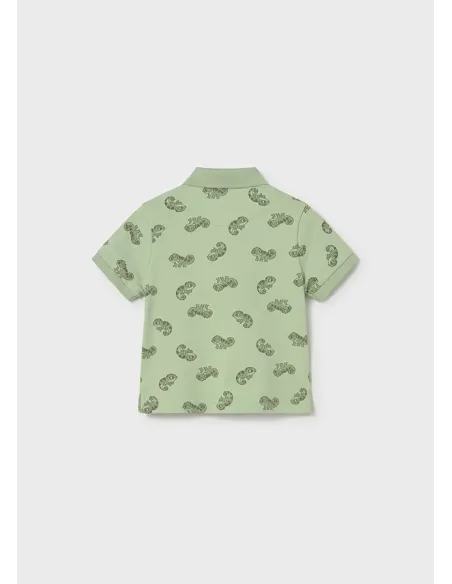 Polo m/c animal - Matcha    