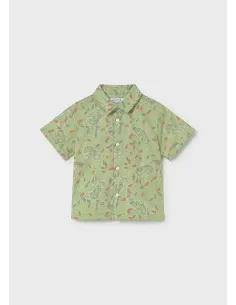 Camisa m/c estampada - Matcha    