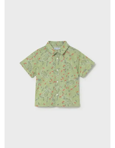 Camisa m/c estampada - Matcha    