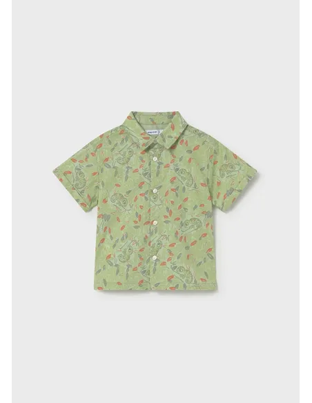 Camisa m/c estampada - Matcha    