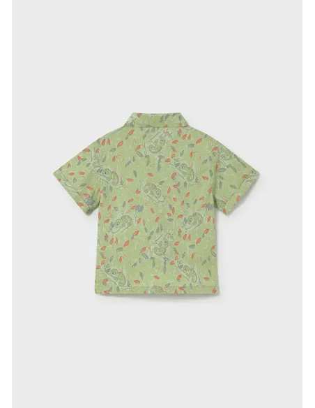 Camisa m/c estampada - Matcha    