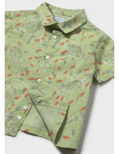 Camisa m/c estampada - Matcha    