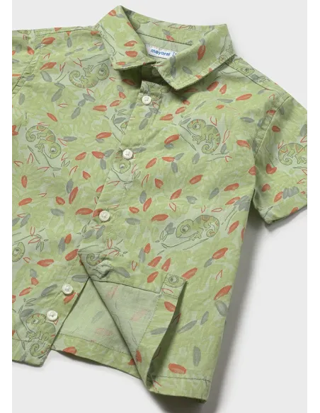 Camisa m/c estampada - Matcha    