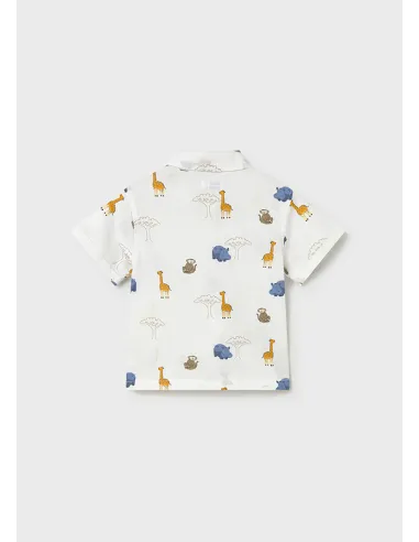 Camisa m/c estampada - Blanco    