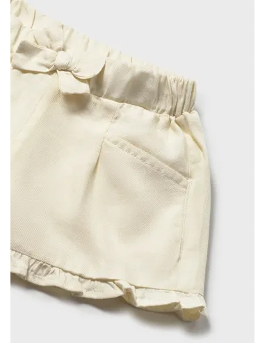 Pantalon corto fluido - Garbanzo  