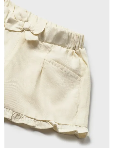 Pantalon corto fluido - Garbanzo  