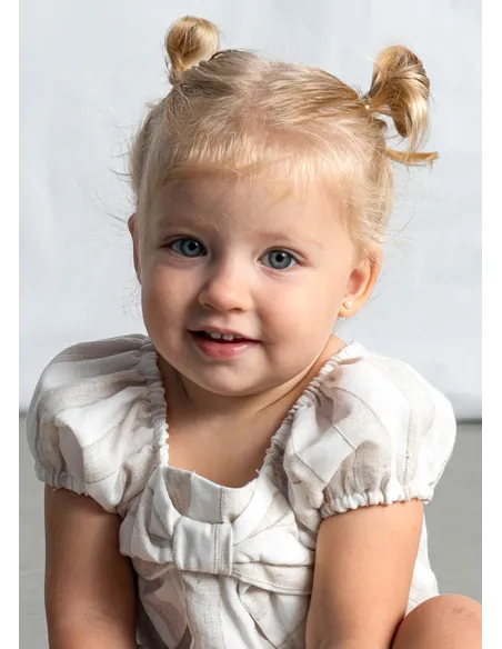 Conj. bermuda rayas - Avellana