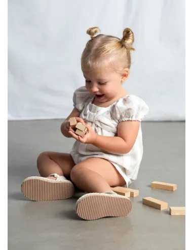 Conj. bermuda rayas - Avellana