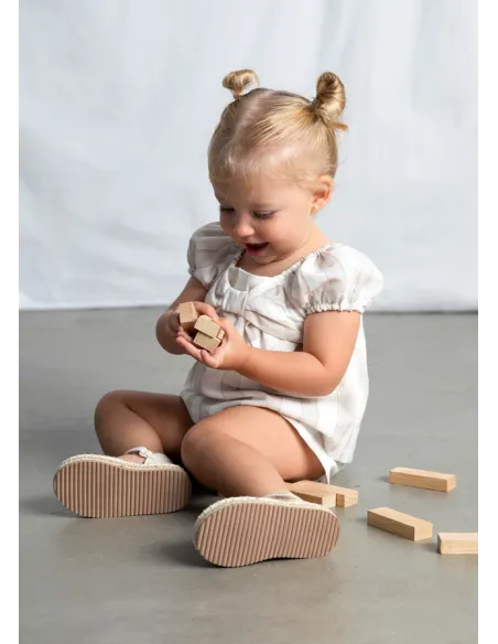 Conj. bermuda rayas - Avellana