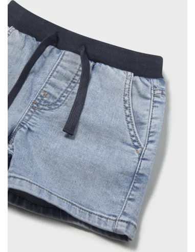 Bermuda soft denim jogger - Claro     