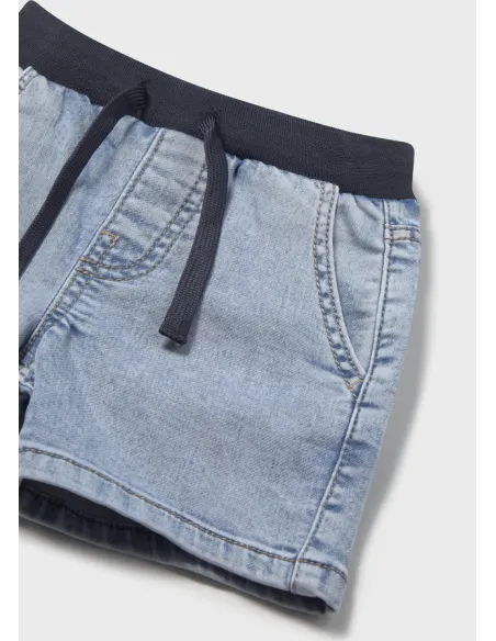 Bermuda soft denim jogger - Claro     