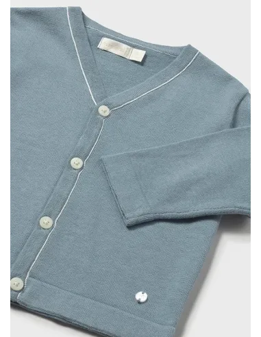 Cardigan tricot c/pico - Jade      