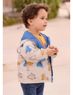 Cortavientos reversible - Cobalto   