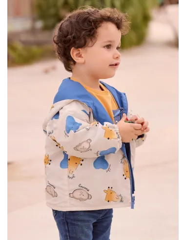 Cortavientos reversible - Cobalto   