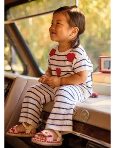 Conj. pantalon tricot - Crudo     