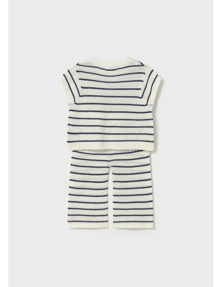 Conj. pantalon tricot - Crudo     