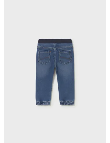 Pantalon soft denim jogger - Medio     