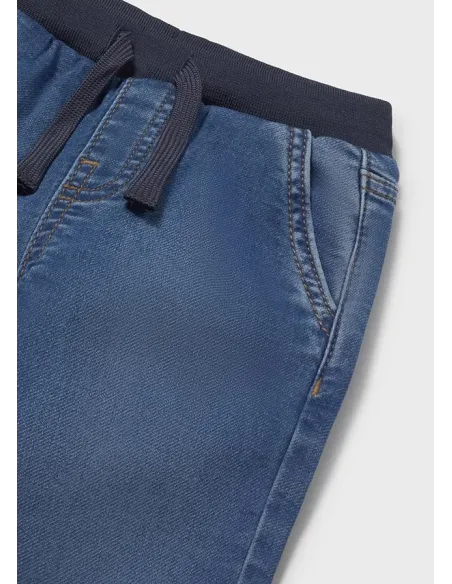 Pantalon soft denim jogger - Medio     