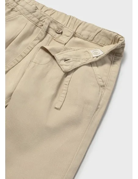 Pantalon lino relaxed - Anacardo  