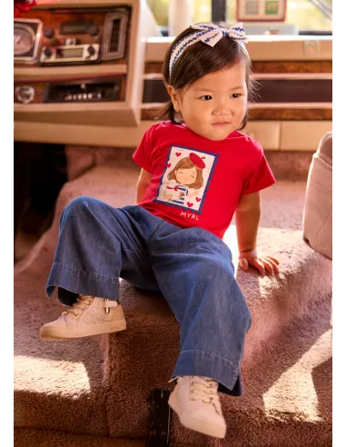 Pantalon largo fluido - Oscuro    