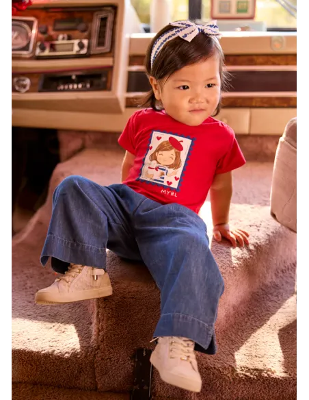 Pantalon largo fluido - Oscuro    