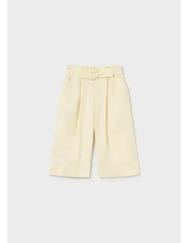 Pantalon largo fluido - Garbanzo  