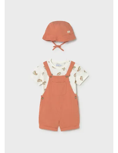 Conj. peto bambula 3 piezas - Arcilla   