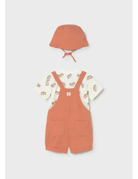 Conj. peto bambula 3 piezas - Arcilla   