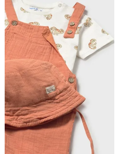 Conj. peto bambula 3 piezas - Arcilla   