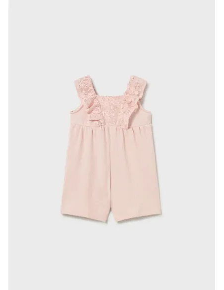 Mono corto combinado guipur - Peonia    