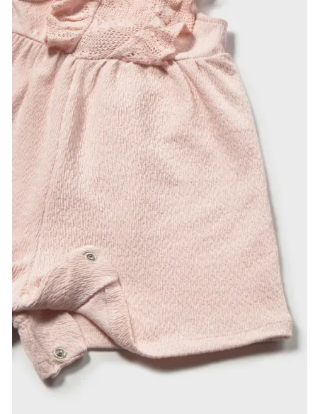 Mono corto combinado guipur - Peonia    