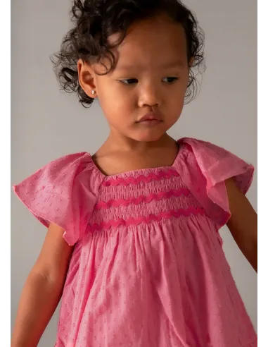 Vestido plumeti - Geranio   