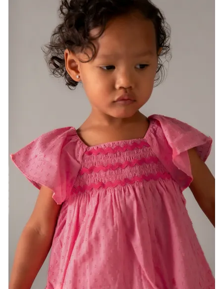 Vestido plumeti - Geranio   