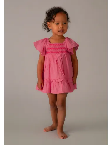 Vestido plumeti - Geranio   