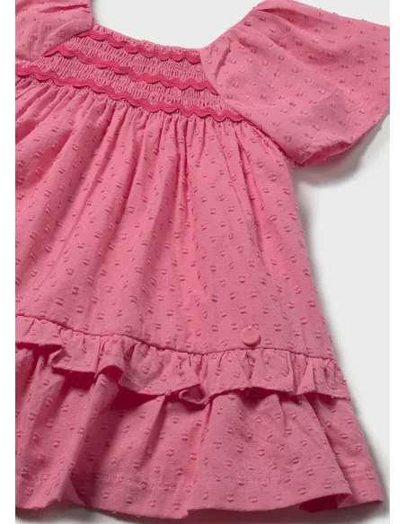 Vestido plumeti - Geranio   