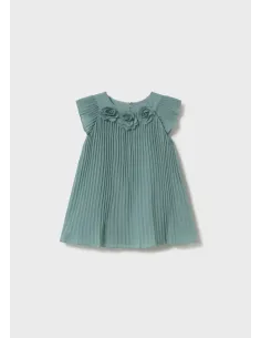 Vestido plisado - Menta     