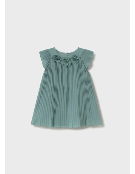 Vestido plisado - Menta     