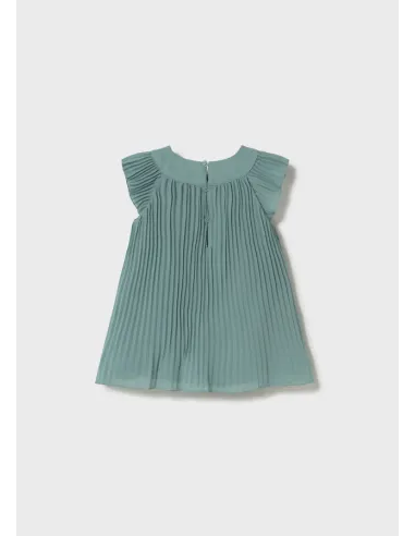 Vestido plisado - Menta     